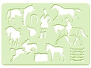 URSUS Schablone Girls 6er Set