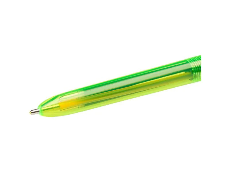 BIC Kugelschreiber 4 Colours Fluo mit Marker, 0.32 mm, 1 Stück