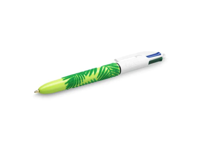 BIC Kugelschreiber 4 Colours Velours 0.32 mm, 1 Stück, Schwarz