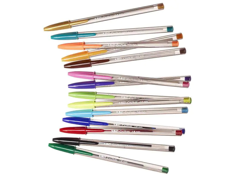 BIC Kugelschreiber Cristal Multi Colour 0.3 mm, 15 Stück