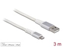 Delock USB 2.0-Kabel USB A - Lightning 3 m