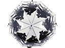 Esschert Design Schirm Wald Schwarz/Transparent