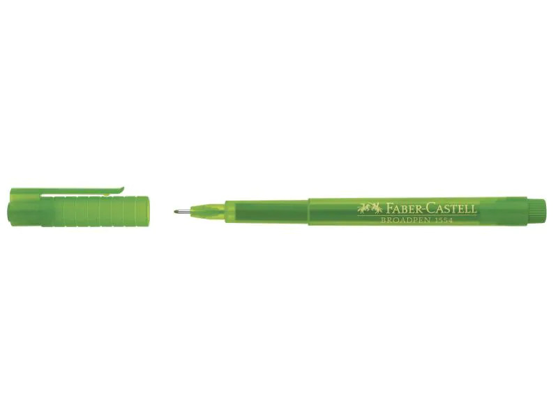 Faber-Castell Fineliner Broadpen 1554 0.8 mm, Hellgrün