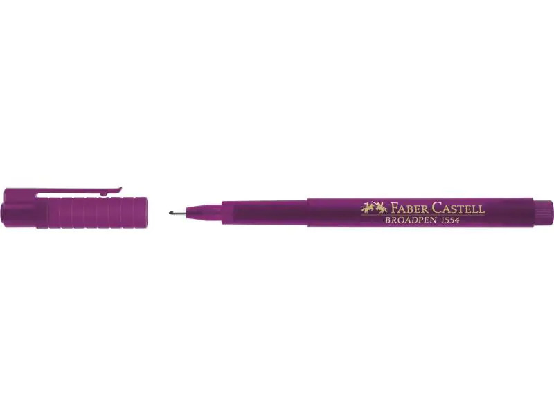 Faber-Castell Fineliner Broadpen 1554 0.8 mm, Magenta