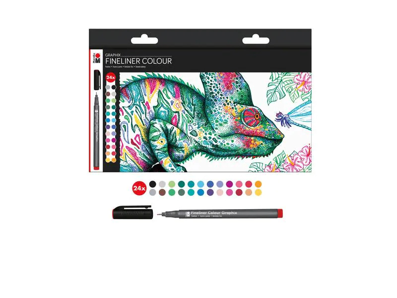 Marabu Fineliner Graphix Hypnotize 0.5 mm, 24 Stück