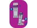 Pilot Fineliner FriXion Evolutive Set Feine Spitze, 4 Farben