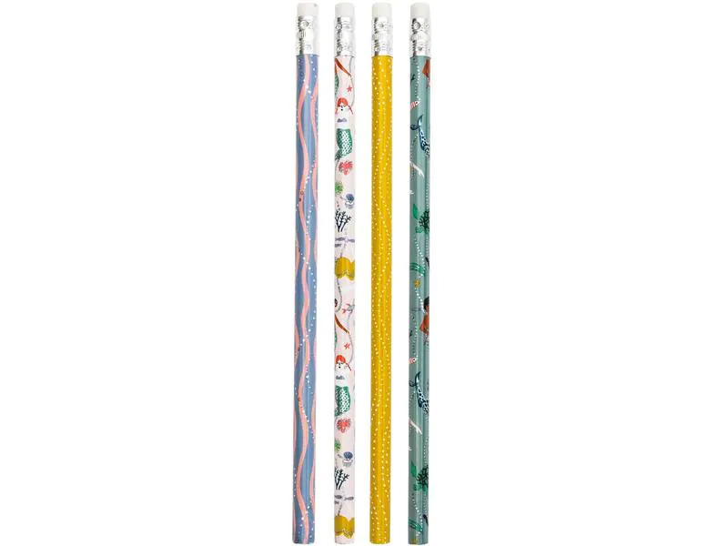 Rico Design Bleistift Meerjungfrau 4 Stück, Schwarz