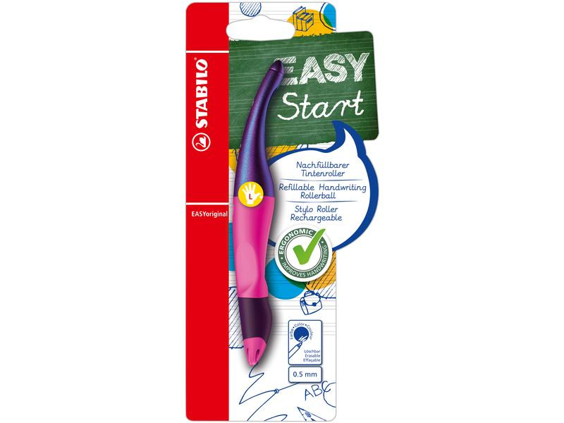 STABILO Tintenroller EASYoriginal Holograph Linkshänder, Blau/Rosa