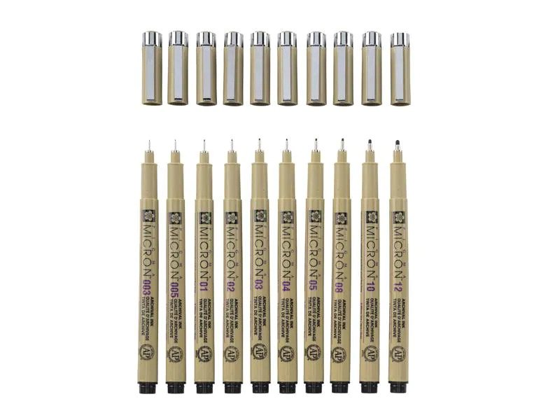 Sakura Fineliner Pigma Micron 10-teilig