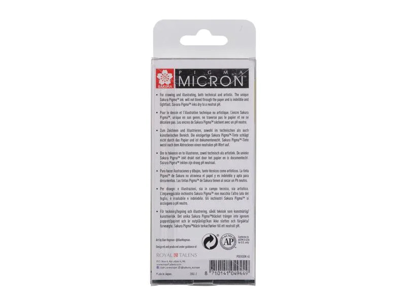 Sakura Fineliner Pigma Micron 6-teilig