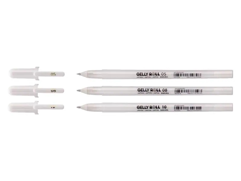 Sakura Gelschreiber Gelly Roll Basic 3er-Set, Weiss