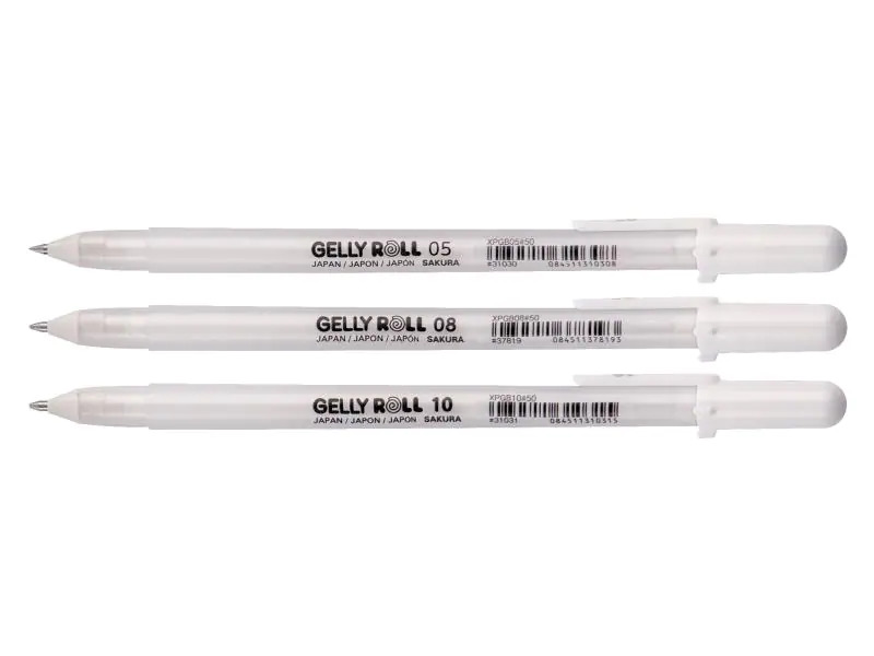 Sakura Gelschreiber Gelly Roll Basic 3er-Set, Weiss