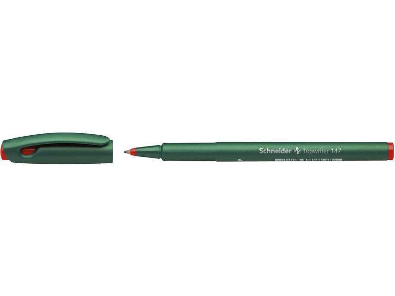Schneider Fineliner 147 0.6 mm, Rot, 10 Stück