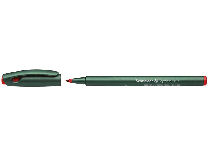 Schneider Fineliner 157 0.8 mm, Rot, 10 Stück