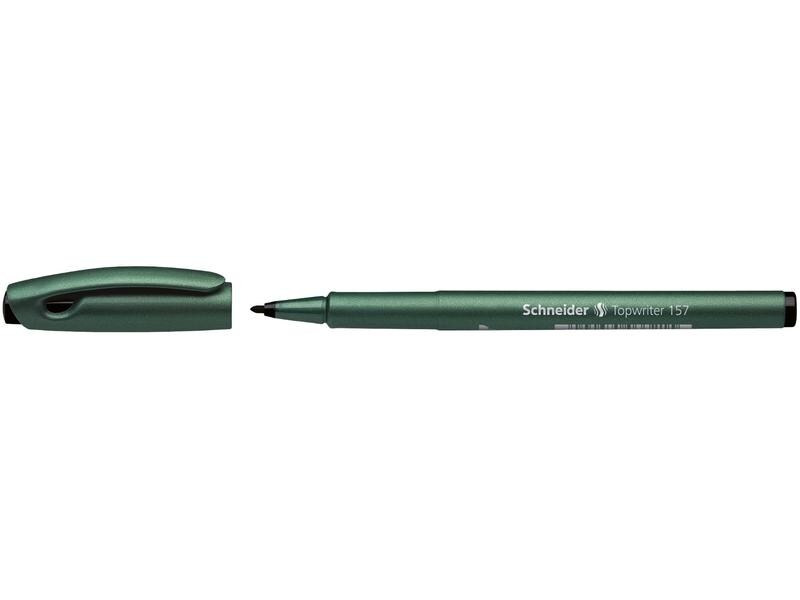 Schneider Fineliner 157 0.8 mm, Schwarz, 10 Stück