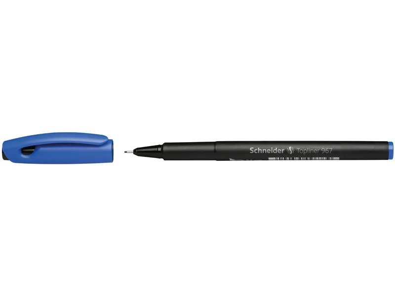 Schneider Fineliner 967 0.4 mm, Blau, 10 Stück