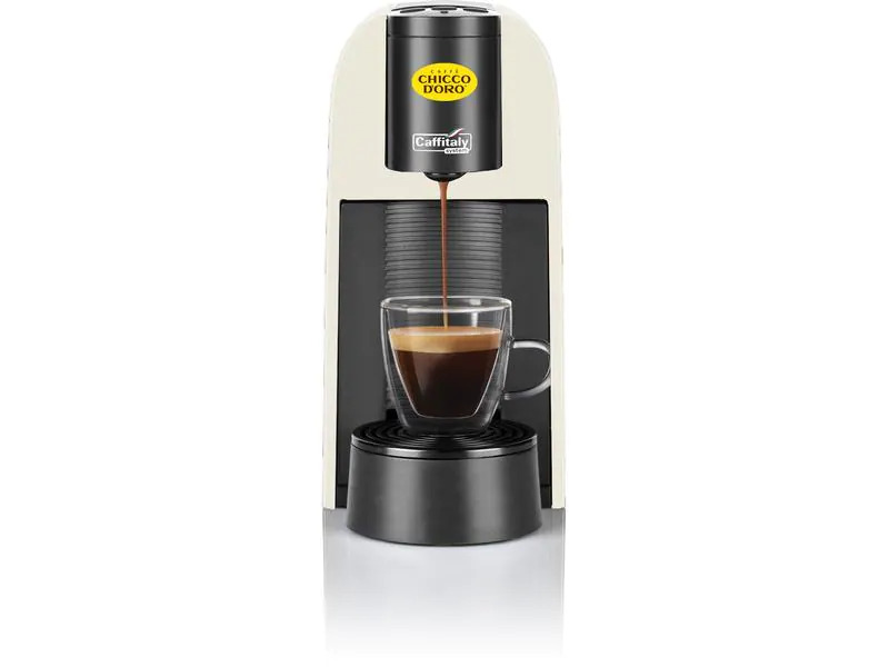 Chicco d'Oro Kapselmaschine Caffitaly S33 Maia, Weiss