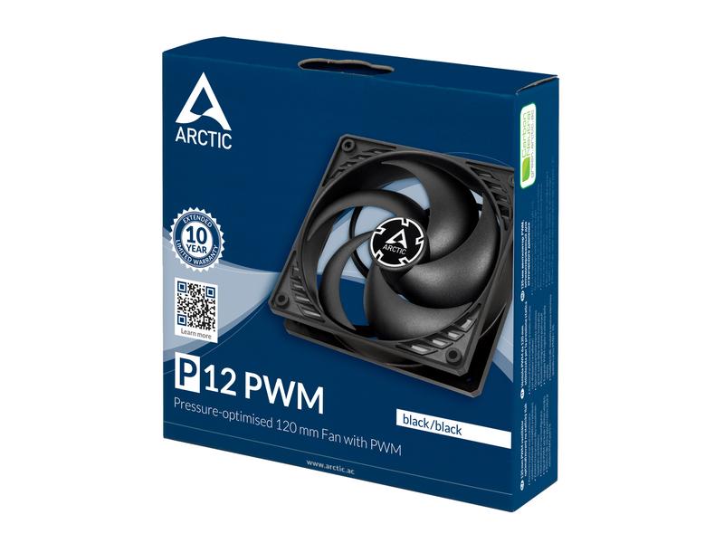 Arctic Cooling PC-Lüfter P12 PWM Schwarz