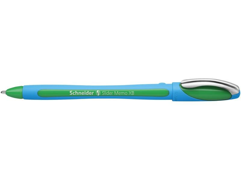 Schneider Kugelschreiber Slider Memo Grün, 10 Stück