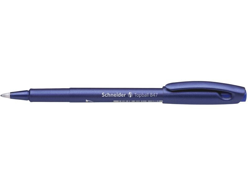 Schneider Tintenroller 847 0.5 mm, Blau, 10 Stück