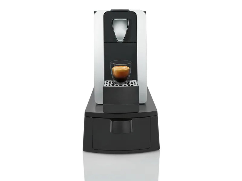 Delizio Kapselmaschine Compact Pro XL Schwarz/Silber