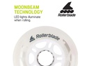 ROLLERBLADE Inline-Skates Rollen-Komplettset Moonbeams LED 80/82A