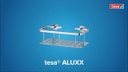 tesa Bad-Utensilienhalter Aluxx Ablagekorb
