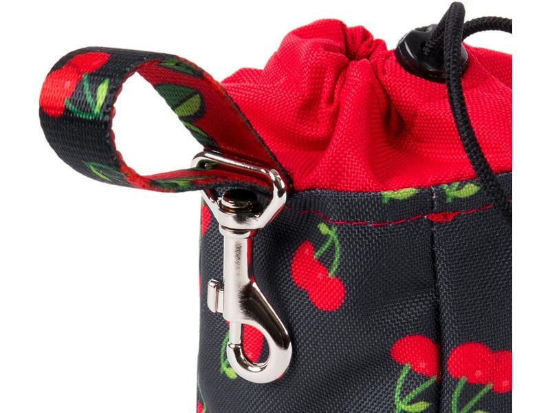 amiplay Snack-Tasche Be Happy Cherry, Schwarz/Rot