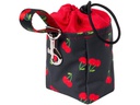 amiplay Snack-Tasche Be Happy Cherry, Schwarz/Rot