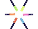Tombow Fineliner Fudenosuke NEON 6er Set