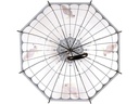 Esschert Design Schirm Vogelkäfig Rosa/Schwarz/Transparent