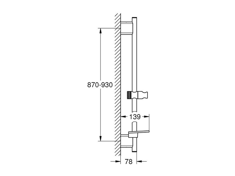 GROHE Duschgleitstange Rainshower Smartactive 1000 mm