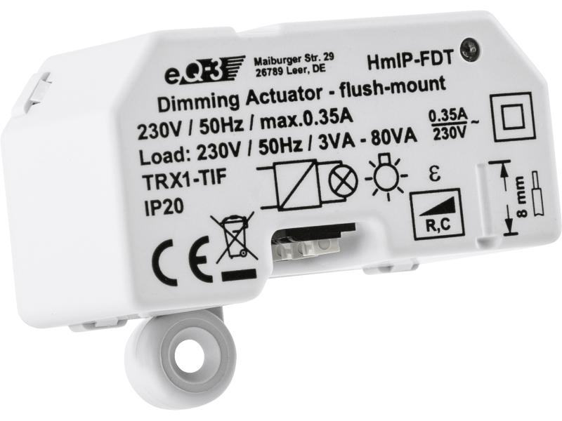 Homematic IP Funk-Dimmaktor Unterputz Phasenabschnitt