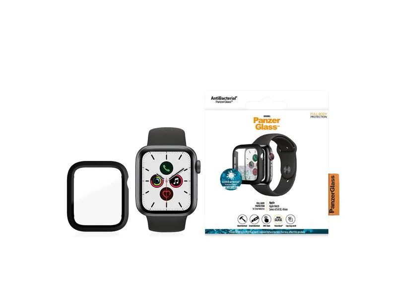 Panzerglass Displayschutz Full Body Apple Watch 4/5/6/SE (40 mm) Schwarz