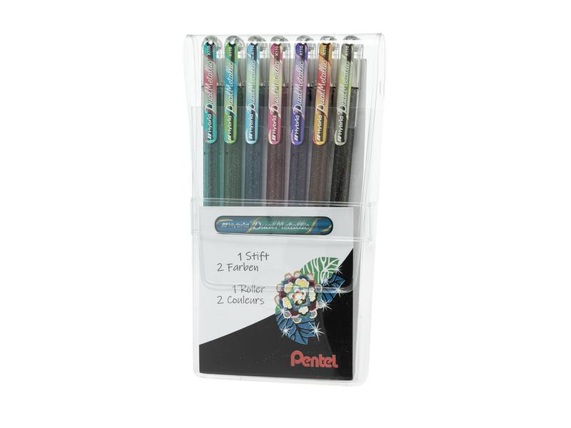 pentel Gelschreiber Hybrid Dual Metallic 1.0 mm, Mehrfarbig