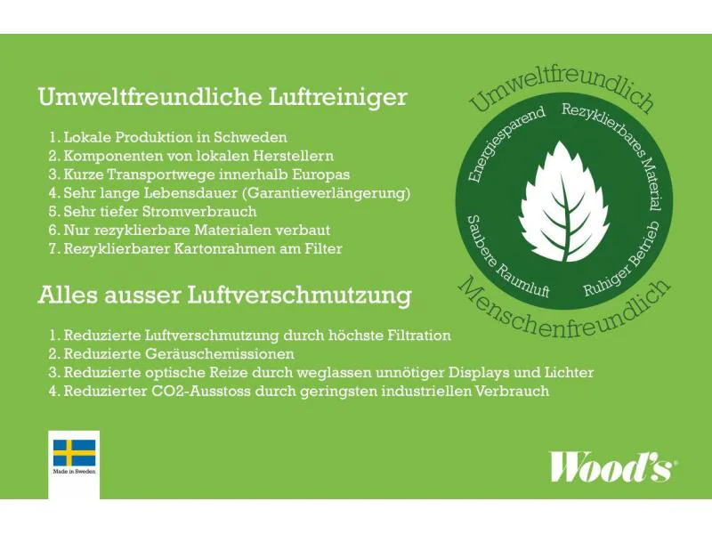 Wood's Luftreiniger AL310 60 m²