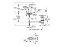 GROHE Lavaboarmatur Concetto S-Size 1/2, Chrom, mit Zugstange