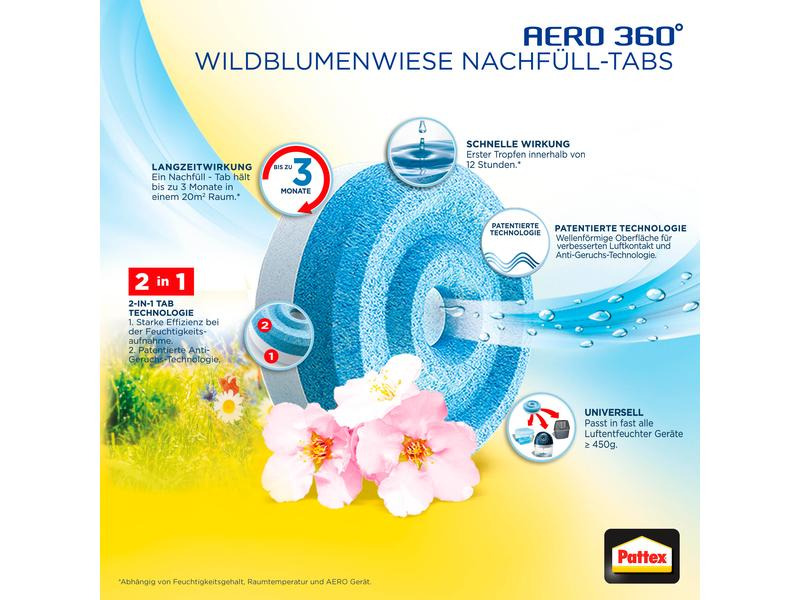 Pattex Nachfüll-Tabs Wildblumen 2 x 450 g