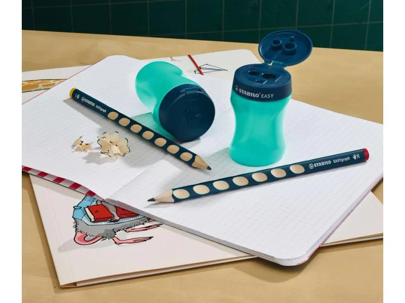 STABILO Spitzer EASYsharpener 3 in 1 für Rechtshänder Petrol