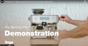 Sage Siebträgermaschine Barista Pro Schwarz/Silber