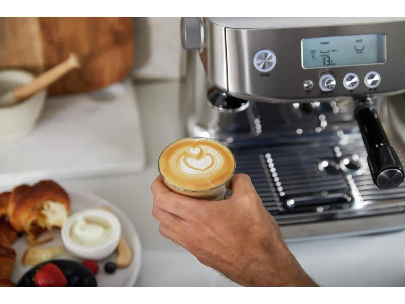 Sage Siebträgermaschine Barista Pro Silber