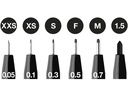 Faber-Castell Tuschestift PITT Artist Pen Black, 6 Stück