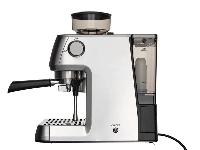 Solis Siebträgermaschine Grind &amp; Infuse Perfetta Silber
