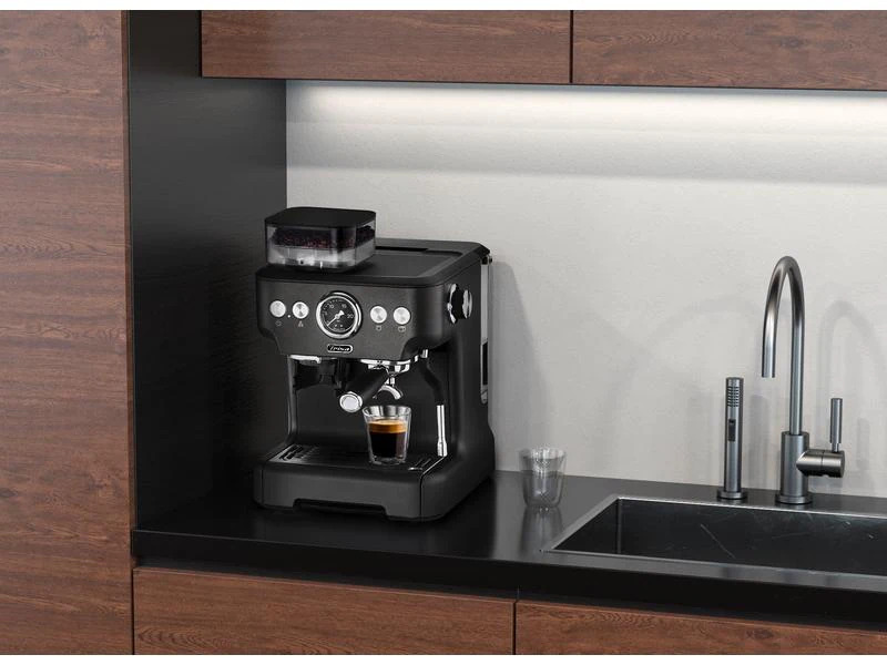 Trisa Siebträgermaschine Barista Plus Grau