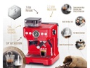 Trisa Siebträgermaschine Barista Plus Rot