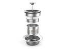 Gastroback Tee- und Wasserkocher Advanced Plus 42440 Silber