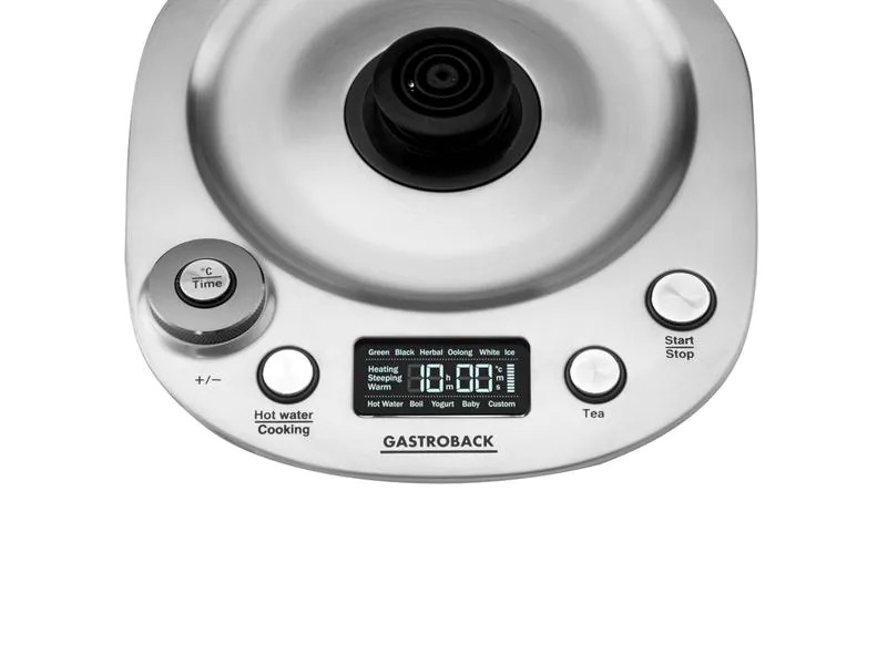 Gastroback Tee- und Wasserkocher Design Tea &amp; More Advanced Silber