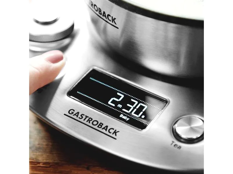 Gastroback Tee- und Wasserkocher Design Tea &amp; More Advanced Silber
