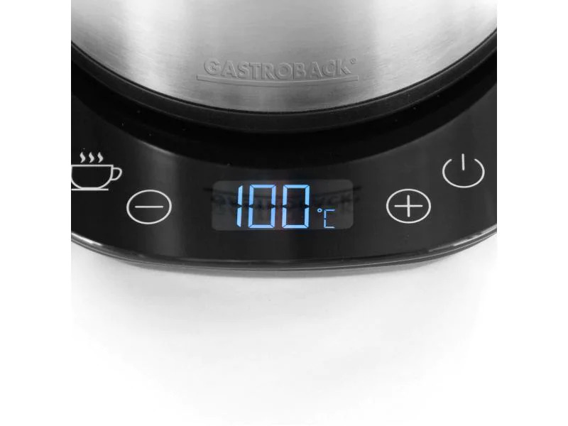 Gastroback Wasserkocher Advanced Thermo 1.7L, silber