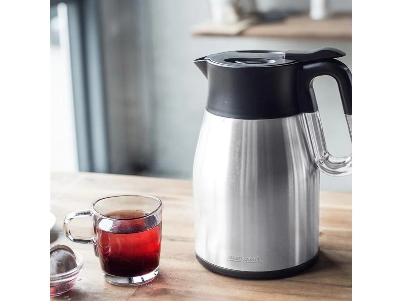 Gastroback Wasserkocher Advanced Thermo 1.7L, silber